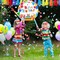 Birthday Piñata Happy Birthday Piñata Colorful Birthday Piñata with Bat Stick Blindfold Mask and Confetti for Girl Boy Birthday Theme Party Game Supplies Decor,12.6 x 12.6 x 3 Inch